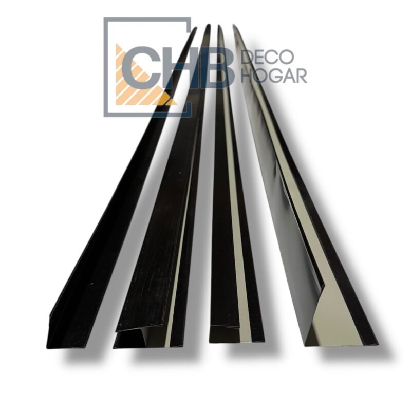 Perfiles metal siding negro
