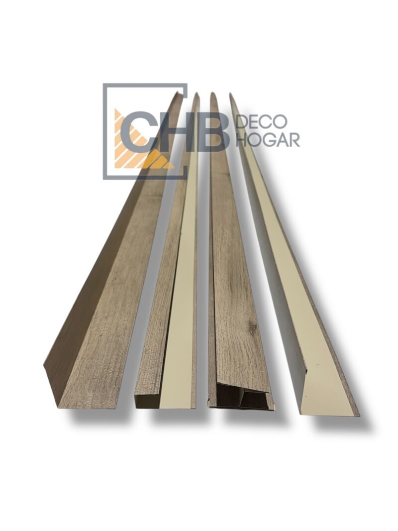 Perfiles metal siding madera gris