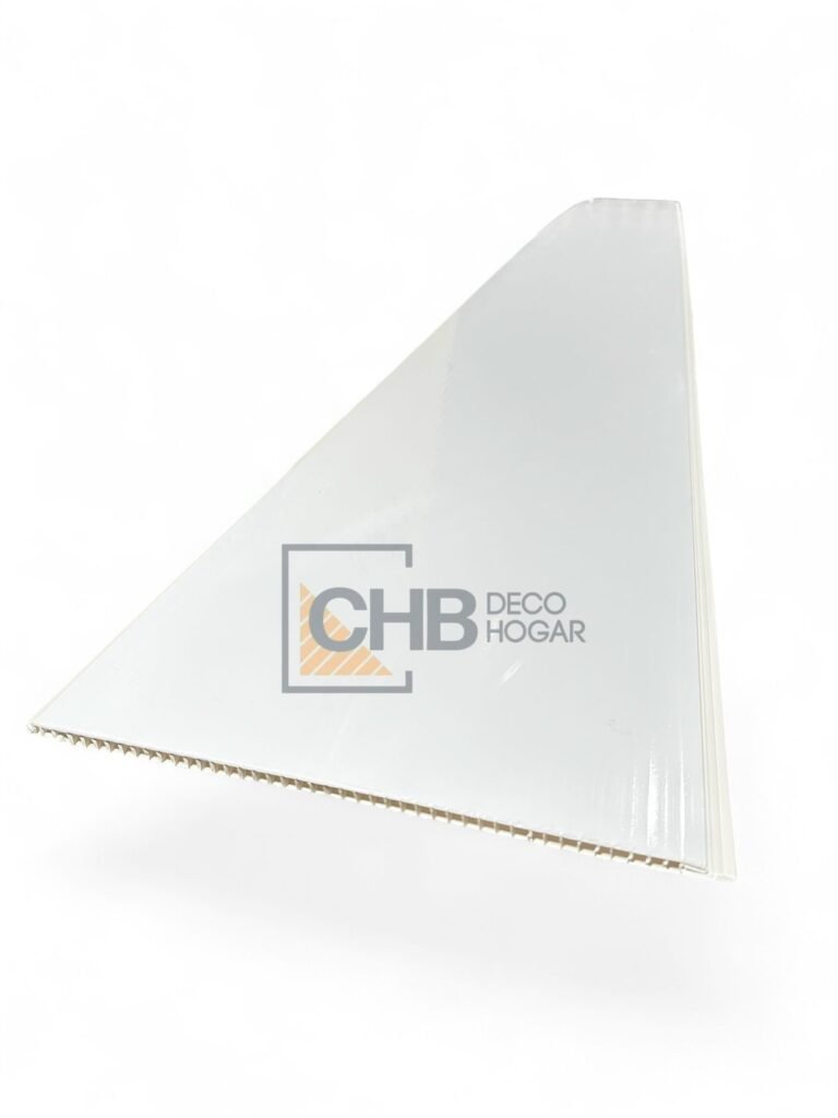 Pvc Chb Cielo de PVC 9 mm Liso Blanco Brillante – CHB Deco Hogar