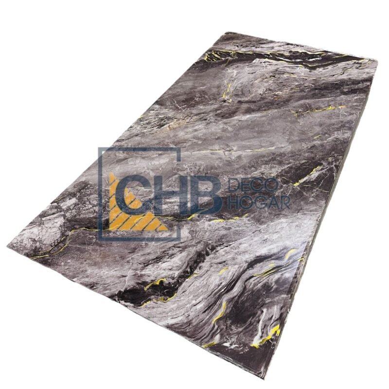 Lámina mármol PVC gris-amarillo