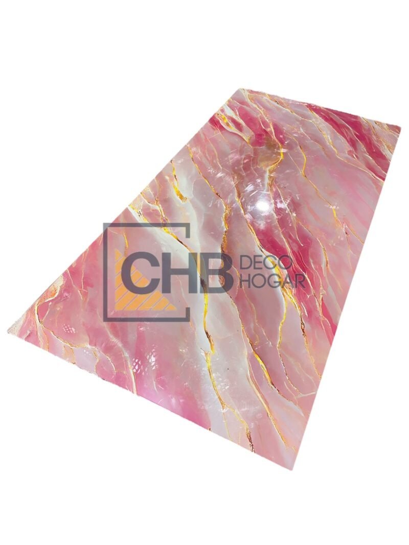 Lamina marmol PVC rosada