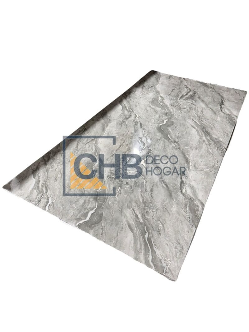 Lámina Mármol PVC gris UV
