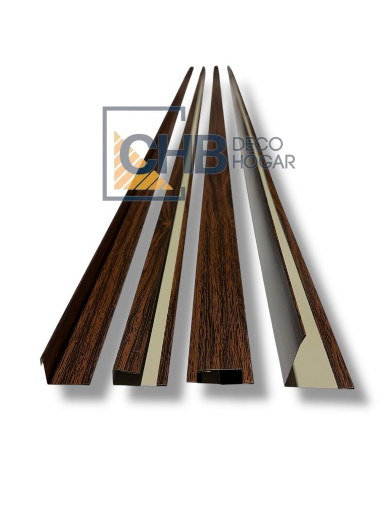 Perfil metal siding café roble