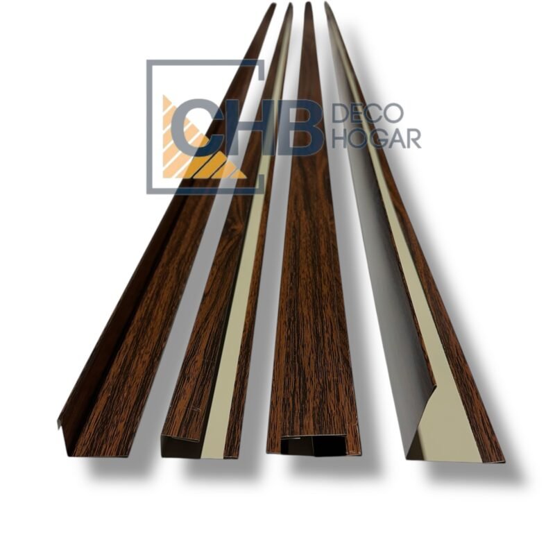 Perfil metal siding café roble