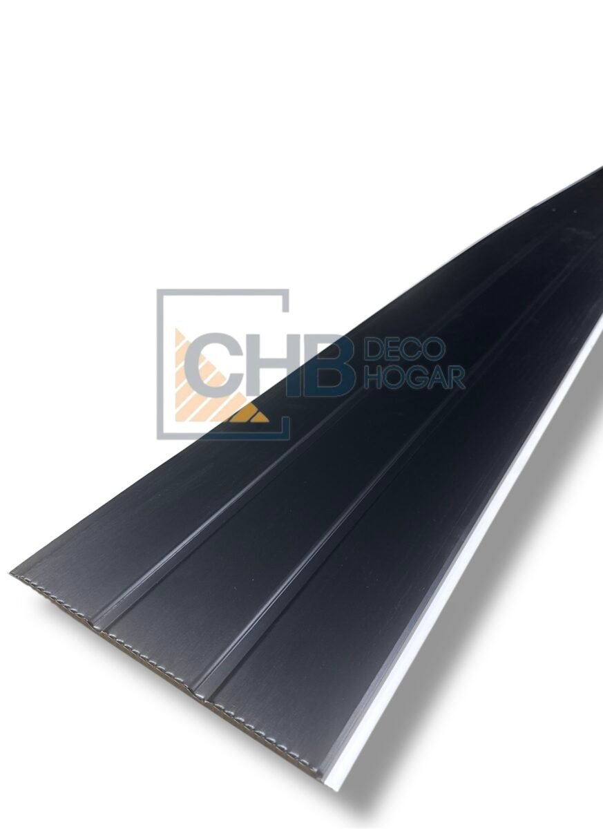 Pvc Chb Cielo de PVC 9 mm Negro ranurado – CHB Deco Hogar